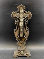 Beautiful antique Crucifix portion of the Skull of
