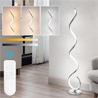 ADISUN LED Modern Floor Lamp for Living Room, Spir