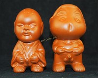 Vintage Red Ceramic Chinese Fertility Figurines