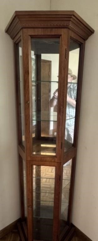 6' Mirrored Curio Cabinet