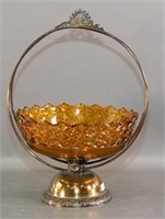 EAPG Amber Glass Bowl