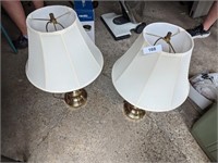(2) Brass Like Table Lamps