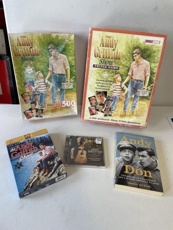 Andy Griffith Lot-CD, Puzzles, DVD,Book, Trivia