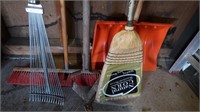 Leaf Rake, Corn Broom, Snow Shovel, Push Broom &