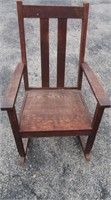 Vintage Wood Rocker - Top Right Side Some Damage