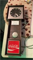 Electric Coca-Cola Sign Clock 33” Long x 12” Wide