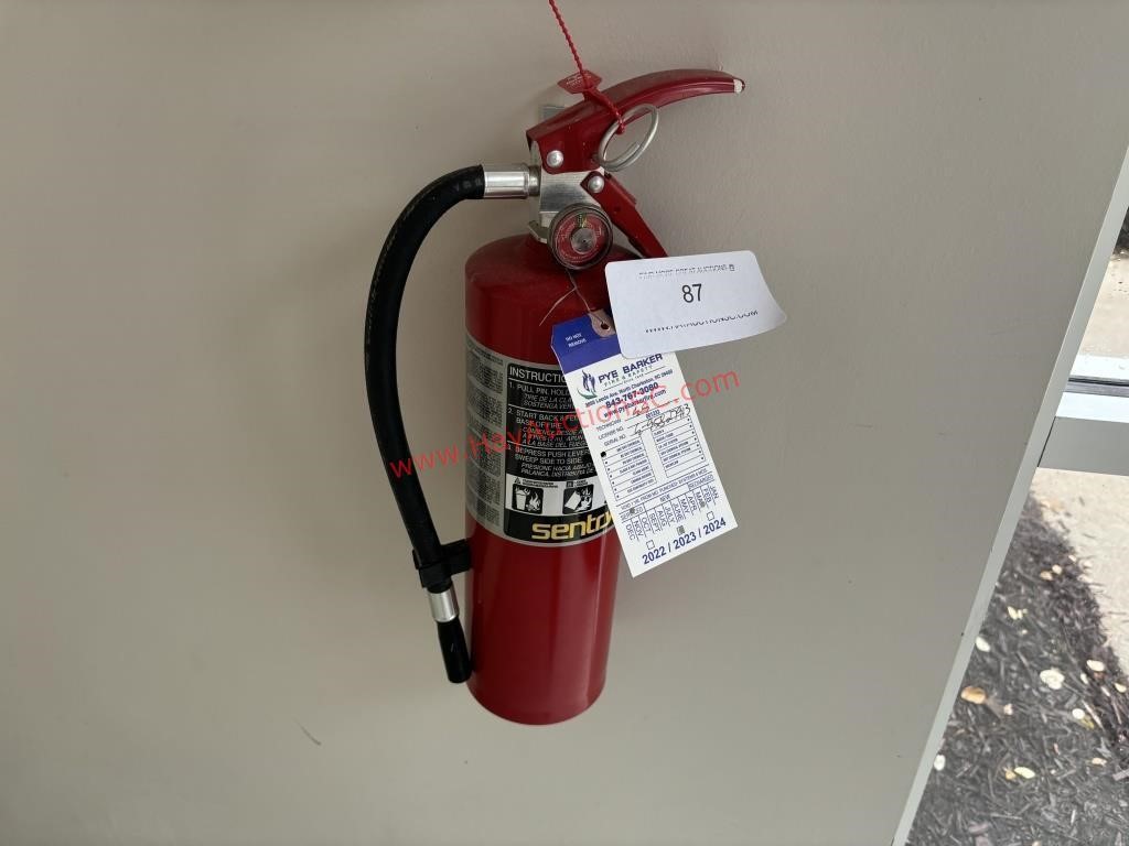 SENTRY FIRE EXTINGUISHER - 2023 INSPECTION
