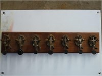 7 telegraph keys mounted on board