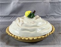 11" Ceramic Lemon Meringue Pie Holder