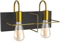 Tipace 2 Lights Black/Bronze Bathroom Fixture