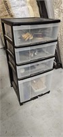 4 Tier Plastic Storage Tower Full Of Painting