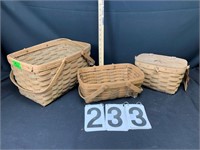 3 Longaberger baskets