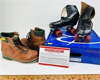 Woodman Classic boots size 8, Reidell skates size