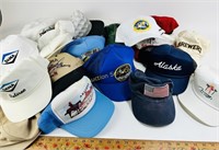 Baseball caps including Brewers, mirage, Las