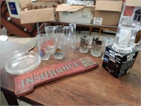 Sign, Mugs, Glasses, Etc