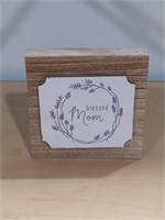 4in Table Top Decor "Blessed Mom" NEW