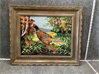 Cross Stitch Pheasant Wall Art