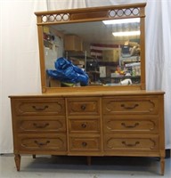 DRESSER WITH MIRROR  64" WIDE