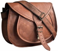 WF6957  Rustic Town 13" Leather Crossbody Bag