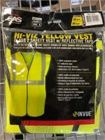 XL Safety Vests in Yellow x 4Pcs