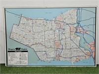 LARGE MAP OF THE NIAGARA REGION - 48" X 74"