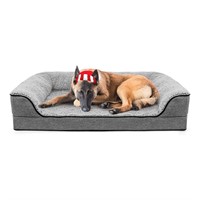 Orthopedic Dog Bed, Bolster Couch for Large Dogs,