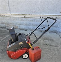 4.5 HP 21" Yard Machine Snowblower & Gas Can