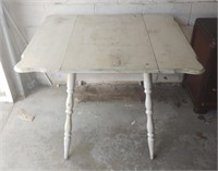 White Drop Leaf Kitchen Table