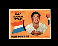 1960 Topps #123 Dan Dobber RS EX to EX-MT+