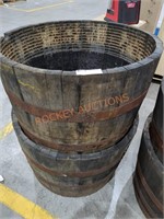 Jack Daniels Whiskey Barrels 26"W 17"H