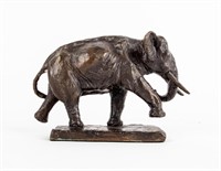 Asian Elephant Bronze Sculpture Tom Knapp