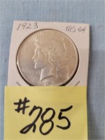 1923 Peace Silver Dollar -MS64
