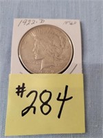 1922D Peace Silver Dollar - MS60
