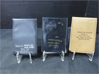 Three Vintage Notebooks Algona, Iowa