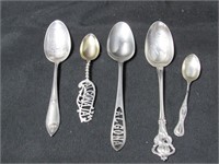 Five Vintage Algona, Iowa Collector Spoons