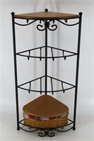 Longaberger Corner Stand & Basket