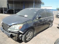 2006 Honda Odyssey 5FNRL38686B082515 Blue