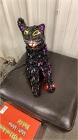 Black Cat lighted Halloween decoration