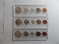 (3) 1964 -D Coin Sets Uncirculated Silver Half