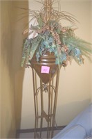 Artificial plant with tall flower stand