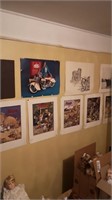 35 posters/pictures on wall!!