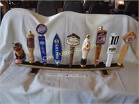 Display Collection of Beer Tap Handles 9