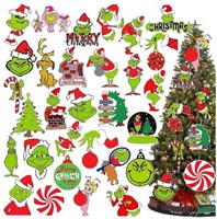 Grinch Christmas Tree Decorations 60Pcs