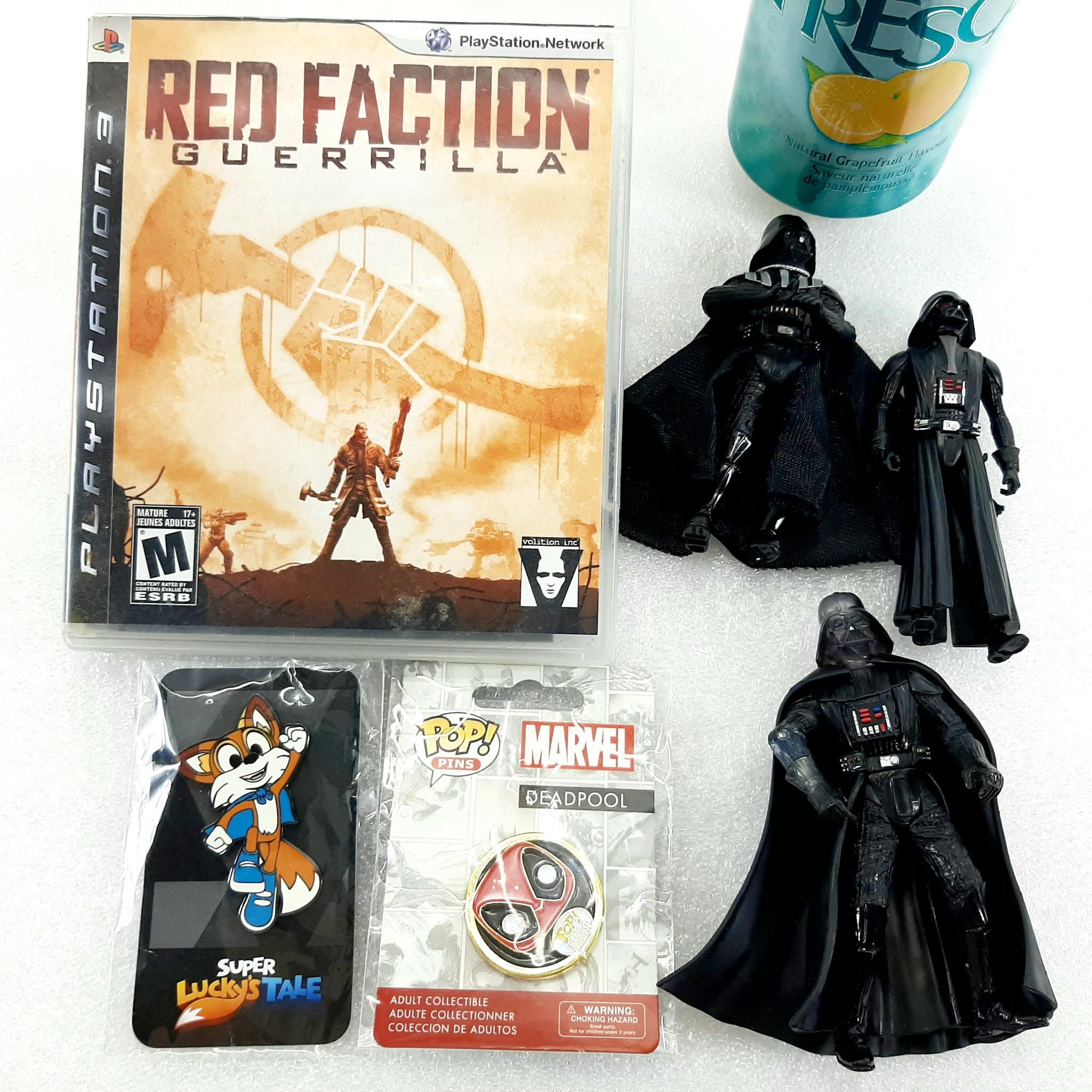 Jeu PS3 RED FACTION, 3 figurines DARTH VADER et +