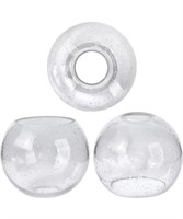 GOLDSWIFT 3 PACK ROUND SPHERE GLASS GLOBES FOR