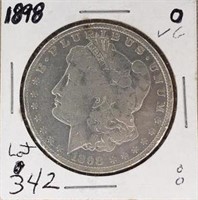 1898O Morgan Silver Dollar VG