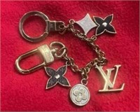 Authentic Louis Vuitton Gold Keychain as New