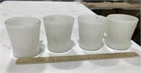 4 Fire King coffee cups