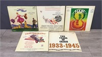 5 Record Albums Sound Of Music, The Music Man,