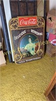 Vintage plastic Coca-Cola sign